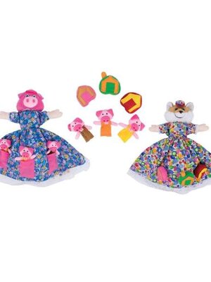 ตุ๊กตาแปลงร่างครอบครัวลูกหมู 3 ตัว, ของเล่นเสริมทักษะ,ของเล่นเสริมพัฒนาการเด็ก, สือการสอนครูปฐมวัย, พร้อมส่ง