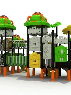 เครื่องเล่นสนาม กลางแจ้ง, ชุดจรวดจานบินอวกาศ, สนามเด็กเล่น, ของเล่นเสริมพัฒนาการ, ครุภัณฑ์สนามเด็กเล่น สพฐ โครงการโรงเรียนประชารัฐ