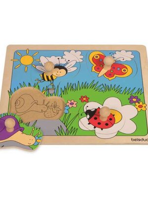 ชุดแผ่นไม้ปริศนาภาพบนทุ่งหญ้า แบบมีปุ่มจับ, ของเล่นเสริมพัฒนาการ, ของเล่นเสริมทักษะ, ของเล่นเสริมพัฒนาการเด็ก ,สื่อการสอนครูปฐมวัย, พร้อมส่ง