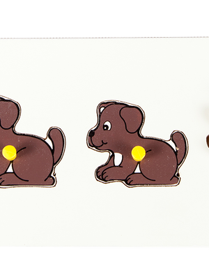 สัตว์เรียงขนาด สุนัข , ของเล่นไม้, ของเล่นเสริมพัฒนาการ, ของเล่นเด็กอนุบาล, สื่อการสอนเด็กอนุบาล