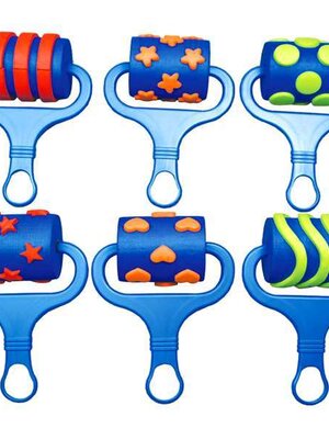 ชุดแปรงลูกกลิ้งลวดลายกราฟฟิก 6 ชิ้น ของเล่น, ของเล่นเสริมพัฒนาการ, ของเล่นเด็กอนุบาล ,ของเล่นเด็กอนุบาล พร้อมส่ง