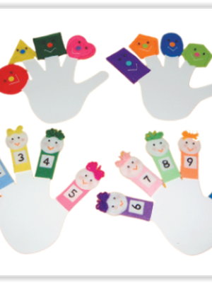 1347 หุ่นนิ้วมือ ชุดนับเลข สีและรูปทรงเรขาคณิต ชุดละ16ตัว ของเล่นเสริมพัฒนาการ ,ของเล่นเสริมทักษะ,ของเล่นเด็ก, สื่อการสอนอนุบาล