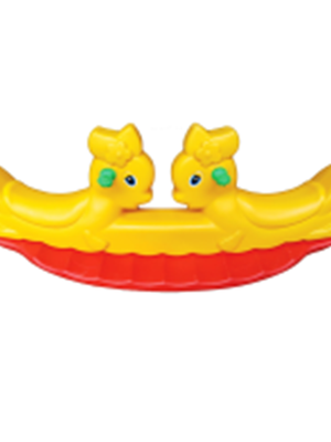 โยกเยกกระต่ายแฝด,ของเล่นสนามเด็ก,ของเล่นพลาสติก,โยกเยก ขนาด 37x106x46 cm.