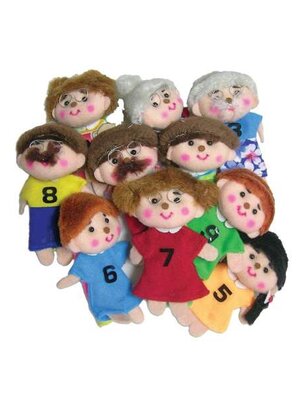 ตุ๊กตาหุ่นนิ้วมือ ฝึกนับเลข 1-10 ครอบครัวแสนสุข สื่อการสอนอนุบาล,ปฐมวัย,ของเล่นเสริมพัฒนาการ, ของเล่นเสริมทักษะ