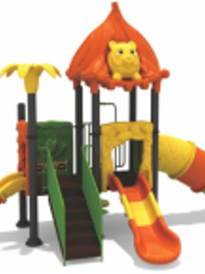 เครื่องเล่นสนามกลางแจ้ง ในร่ม, ชุด บ้านหมีสีสันสดใส 3 สไลด์ สไลเดอร์และชิงช้า ,ครุภัณฑ์สนามเด็กเล่น,งบ.สพฐ,โครงการโรงเรียนประชารัฐ, playground,สไลเดอร์,ของเล่นเสริมพัฒนาการ,เครื่องเล่นสนาม, สนามเด็กเล่น