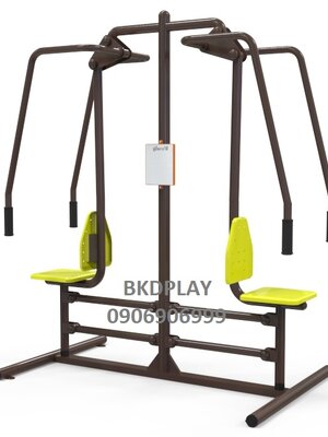 เครื่องบริหารกล้ามเนื้อแขน-หัวไหล่ (แบบดันยกตัวคู่) เครื่องออกกำลังกาย, กลางแจ้ง, ลานกีฬา, อเนกประสงค์, สนามกีฬา