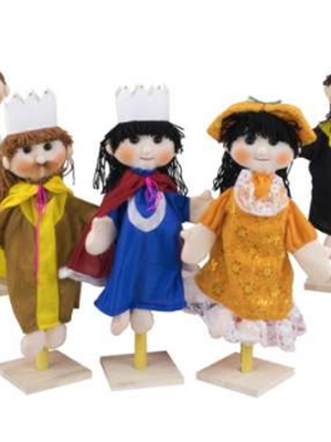 หุ่นมือประกอบการเล่านิทานซินเดอเรลล่า 7 ตัว ของเล่นเสริมทักษะ, สื่อการสอนอนุบาล ,ของเล่นเสริมพัฒนาการเด็ก