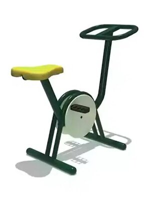 เครื่องออกกำลังกาย กลางแจ้ง ชุดจักรยานนั่งปั่น,เครื่องเล่นบริหารขา, เครื่องออกกำลังกายแบบเดี่ยว, ลานกีฬา อเนกประสงค์ สนามกีฬา พร้อมส่ง ขนาด 60x110x110 ซม.