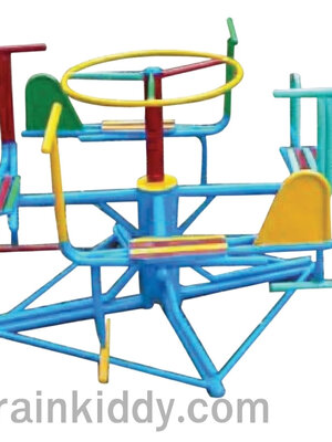 เครื่องบินหมุน 4 ที่, เครื่องเล่นสนามกลางแจ้ง , เครื่องเล่นสนามแบบเหล็ก,ชิงช้า,สไลเดอร์,โยกเยกเหล็ก, ม้าหมุน, OutdoorPlayground, ราคาโรงงาน ขนาด 100x100x80 ซม.