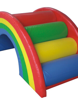 บันไดโค้งสีรุ้งนุ่มนิ่ม