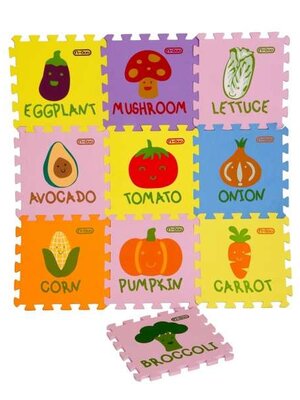 ชุดอีวีเอปูพื้นเสริมพัฒนาการลายผักเพื่อสุขภาพ,ของเล่นเสริมพัฒนาการ ,ของเล่นเสริมทักษะ,ของเล่นเด็ก, สื่อการสอนอนุบาล