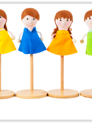 1396 แม่เหล็กหุ่นนิ้ว พ่อ แม่ ลูกชาย ลูกสาว ของเล่นเสริมพัฒนาการ ,ของเล่นเสริมทักษะ,ของเล่นเด็ก, สื่อการสอนอนุบาล