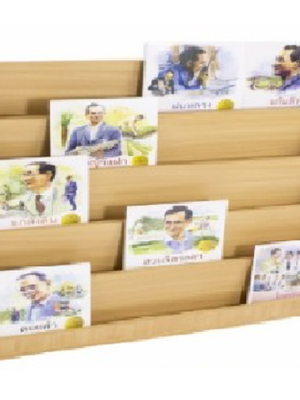 ชั้นวางหนังสือ 5 ชั้น สีไม้ ผลิตจากไม้เคลือบเมลามีน, ชั้นไม้,ชั้นวางหนังสือโชว์ปก เฟอร์นิเจอร์เด็ก พร้อมส่ง ราคาโรงงาน ขนาด 30 x 90 x 80 ซม.