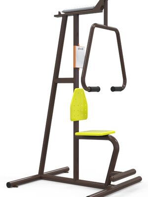 เครื่องบริหารแขน-หน้าอก-หัวไหล่ (แบบดันสปริง) เครื่องออกกำลังกายกลางแจ้ง