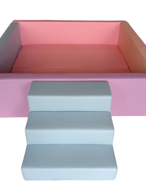 บ่อบอลขนาด 160 x160 สูง 40 ซม. พร้อมเบาะรองและบันได, บ่อบอลนุ่มนิ่ม, คอกกั้นเด็ก,เครื่่องเล่นในร่ม, หนัง pvc, พร้อมส่ง