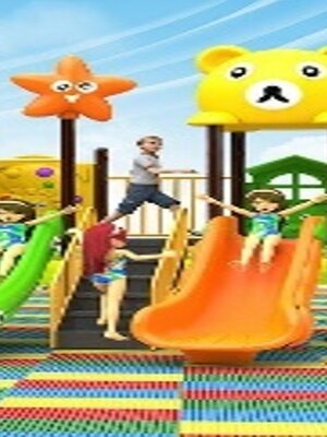 เครื่องเล่นสนามกลางแจ้ง, ชุด เพื่อนซี้หมีกับแมว M3 , กระดานลื่น, ,ของเล่น,ครุภัณฑ์สนามเด็กเล่น, สพฐ,โครงการโรงเรียนประชารัฐ playground,สไลเดอร์,ของเล่นเสริมพัฒนาการ,เครื่องเล่นสนาม, สนามเด็กเล่น