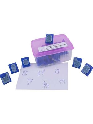 ชุดตรายางตัวเลขไทย-อารบิก 2 บรรทัด 20 ชิ้น (คละไซส์), ตรายาง ,ตราปั๊ม ,สื่อการสอน, พร้อมส่ง