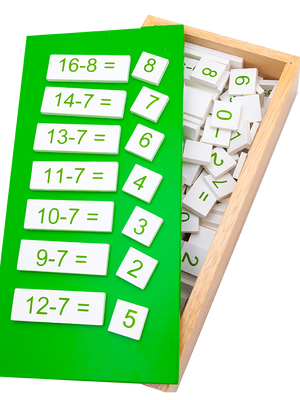 สมการลบ (คณิตศาสตร์ ลบ), ของเล่นไม้, ของเล่นเสริมพัฒนาการ, ของเล่น,สื่อการสอนปฐมวัย