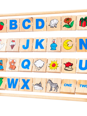 ABC แสนสนุก, ของเล่นไม้, ของเล่นเสริมพัฒนาการ, ของเล่นเด็กอนุบาล, สื่อการสอนเด็กอนุบาล