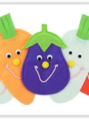 1334 หุ่นมือ ชุดผัก ของเล่นเสริมพัฒนาการ ,ของเล่นเสริมทักษะ,ของเล่นเด็ก, สื่อการสอนอนุบาล