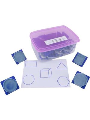 ชุดตรายางรูปร่างเรขาคณิต 26 ชิ้น, ตรายาง ,ตราปั๊ม ,สื่อการสอน, พร้อมส่ง
