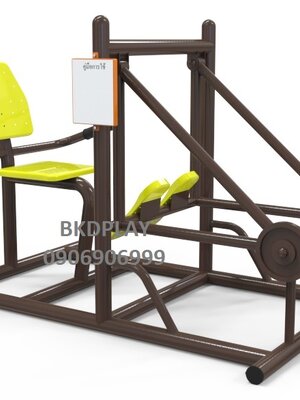 เครื่องออกกำลังกาย กลางแจ้ง ชุดอุปกรณ์ บริหารขา เข่า น่อง แบบขาถีบ ลูกน้ำหนัก ลานกีฬา อเนกประสงค์ สนามกีฬา