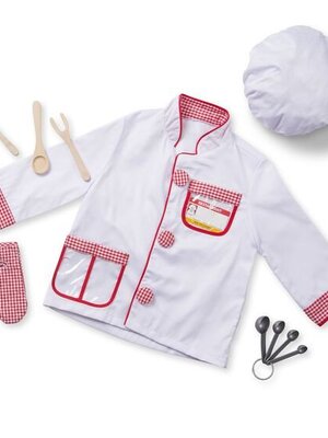 ชุดเซฟเด็ก,ชุดแฟนซีพ่อครัว,ชุดเด็ก,Chef Role Play Costume Set,ของเล่นบทบาทสมมติ,ของเล่นเสริมพัฒนาการ,สื่อการสอนอนุบาลพร้อมส่ง