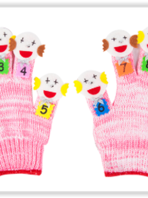 1336 หุ่นถุงมือ นับเลข (อารบิค) ของเล่นเสริมพัฒนาการ ,ของเล่นเสริมทักษะ,ของเล่นเด็ก, สื่อการสอนอนุบาล