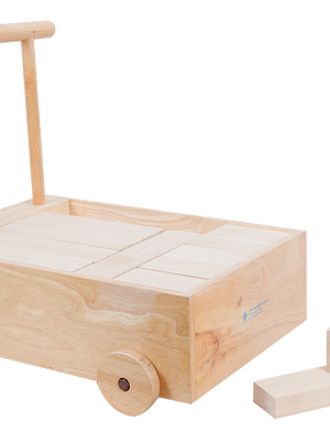 รถลากบรรจุบล็อกใหญ่พิเศษ (ไม่ทำสี) , ของเล่นไม้, ของเล่นเสริมพัฒนาการ, ของเล่นเด็กอนุบาล, สื่อการสอนเด็กอนุบาล