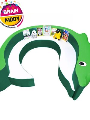 โซฟาโลมาสีเขียว ,โซฟาเด็กนุ่มนิ่ม,โต๊ะกิจกรรมเด็ก,เบาะนุ่มนิ่ม หนัง เฟอร์นิเจอร์เด็ก พร้อมส่ง