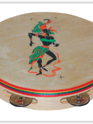 0912 แทรมบูรีนไม้ 9" (กลองฉิ่ง) ของเล่นเสริมพัฒนาการ ,ของเล่นเสริมทักษะ,ของเล่นเด็ก, สื่อการสอนอนุบาล