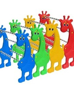 ราวตากผ้ายีราฟคู่,ตะขอแขวนแก้ว, ที่แขวนผ้าเช็ดหน้า,ที่แขวนแปรงสีฟัน,เฟอร์นิเจอร์เด็ก ขนาด41x85x108 ซม.