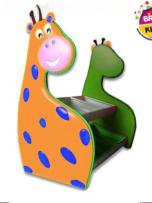 ชั้นเจ้ายีราฟ (ตะกร้า) เฟอร์นิเจอร์เด็ก ,ชั้นวางของไม้,ตู้ไม้, ชั้นวางของเด็ก, โรงเรียนอนุบาล, เนอสเซอรี่, ห้องเด็กเล่น, kidszone พร้อมส่ง