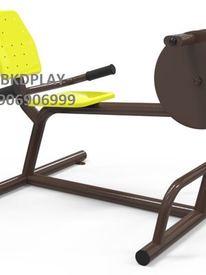 เครื่องออกกำลังกาย กลางแจ้ง ชุดอุปกรณ์ บริหารข้อเข่า ขา แบบจักรยาน ล้อเหล็ก นั่งพิง FND-SS-59 ลานกีฬา อเนกประสงค์ สนามกีฬา