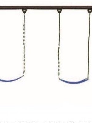 เครื่องเล่นสนามเหล็ก ชุดชิงช้า 2 ที่นั่ง ,ชิงช้า,ชิงช้าเสาทรง A,เครื่องเล่นสนามกลางแจ้ง,ชิงช้าโครงเหล็ก พร้อมส่ง ขนาด 130x330x200 ซม.