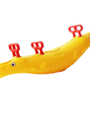 ไม้กระดกจระเข้แบบB, โยกเยก,ของเล่นสนาม, ของเล่นพลาสติก ,สนามเด็กเล่น ,ขนาด 30x128x54 ซม.