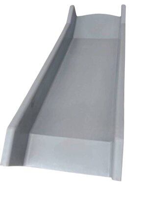 อะไหล่รางสไลเดอร์, รางเดี่ยวสีเทาความสูง 90ซม. , รางสไลเดอร์ ,พลาสติกหนาอย่างดี ,อะไหล่กระดานลื่นพลาสติก, อะไหล่สนามเด็กเล่น,พร้อมส่ง