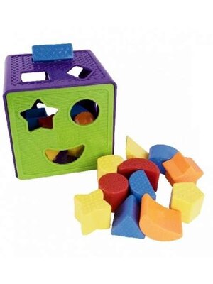 กล่องหยอดบล็อกรูปทรง และผิวสัมผัส 18 ชิ้น, ของเล่นเสริมพัฒนาการ, ของเล่นเด็กอนุบาล, สื่อการสอนเด็กอนุบาล วัสดุและสี ปลอดภัยต่อเด็ก มีมาตรฐาน มอก. ตามที่ สพฐ. กำหนด