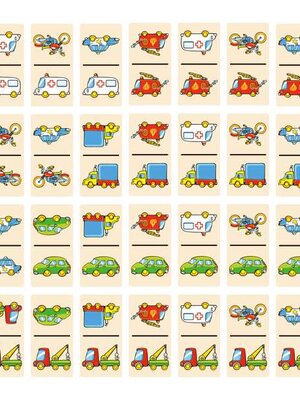 ชุดเกมโดมิโนไม้ยวดยานพาหนะ 28 ชิ้น , ของเล่นไม้, ของเล่นเสริมพัฒนาการ, ของเล่นเด็กอนุบาล, สื่อการสอนเด็กอนุบาล