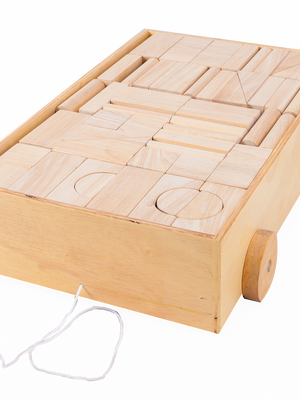 รถลากบล็อก 150 ชิ้น (ไม่ทำสี) , ของเล่นไม้, ของเล่นเสริมพัฒนาการ, ของเล่นเด็กอนุบาล, สื่อการสอนเด็กอนุบาล