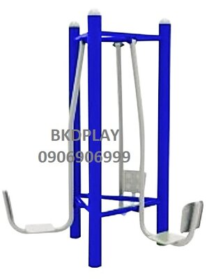 อุปกรณ์บริหารขา-เข่า (แบบนั่งขาดัน 3 ที่) เครื่องออกกำลังกายกลางแจ้ง