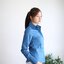 เสื้อเชิ้ตผู้หญิง สีฟ้าคราม (Indigo Blue) สลิมฟิต เข้ารูป แขนยาว เสื้อเชิ้ตทำงาน เสื้อยูนิฟอร์ม แบรนด์ 8SHIRT slim fit shirt พร้อมส่ง