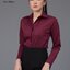 เสื้อเชิ้ตผู้หญิง สีแดงไวน์ (Red Wine) สลิมฟิต เข้ารูป แขนยาว เสื้อเชิ้ตทำงาน เสื้อยูนิฟอร์ม แบรนด์ 8SHIRT slim fit shirt พร้อมส่ง
