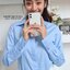 เสื้อเชิ้ตผู้หญิง สีฟ้า (Blue) สลิมฟิต เข้ารูป แขนยาว เสื้อเชิ้ตทำงาน เสื้อยูนิฟอร์ม แบรนด์ 8SHIRT slim fit shirt พร้อมส่ง