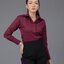 เสื้อเชิ้ตผู้หญิง สีแดงไวน์ (Red Wine) สลิมฟิต เข้ารูป แขนยาว เสื้อเชิ้ตทำงาน เสื้อยูนิฟอร์ม แบรนด์ 8SHIRT slim fit shirt พร้อมส่ง