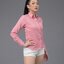 เสื้อเชิ้ตผู้หญิง ชมพูกะปิ (Solf Pink) สลิมฟิต เข้ารูป แขนยาว เสื้อเชิ้ตทำงาน เสื้อยูนิฟอร์ม แบรนด์ 8SHIRT slim fit shirt พร้อมส่ง