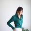 เสื้อเชิ้ตผู้หญิง สีเขียวมรกต (Emerald green) สลิมฟิต เข้ารูป แขนยาว เสื้อเชิ้ตทำงาน เสื้อยูนิฟอร์ม แบรนด์ 8SHIRT slim fit shirt พร้อมส่ง