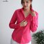 เสื้อเชิ้ตผู้หญิง ชมพูสด (HOT PINK) สลิมฟิต เข้ารูป แขนยาว เสื้อเชิ้ตทำงาน เสื้อยูนิฟอร์ม แบรนด์ 8SHIRT slim fit shirt พร้อมส่ง