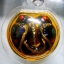 เครื่องรางของขัง พระสาริกาคู่ ติดหินพลอย ตะกรุด พระแท้ไม่ทราบที่