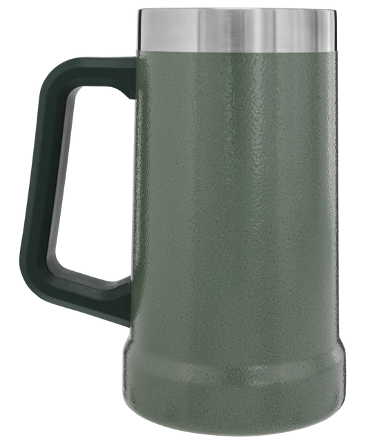 Adventure Big Grip Beer Stein 24Oz Hammertone Green